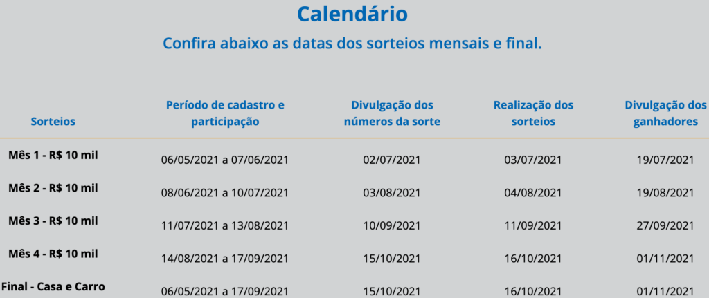 caixa tem sorteios