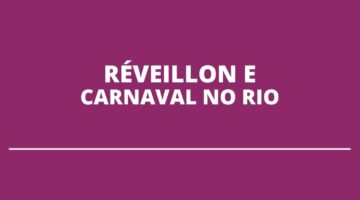 Prefeito do Rio pretende realizar réveillon e carnaval no próximo ano