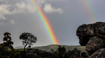 Arco-íris também pode surgir em dias sem chuva; entenda o fenômeno